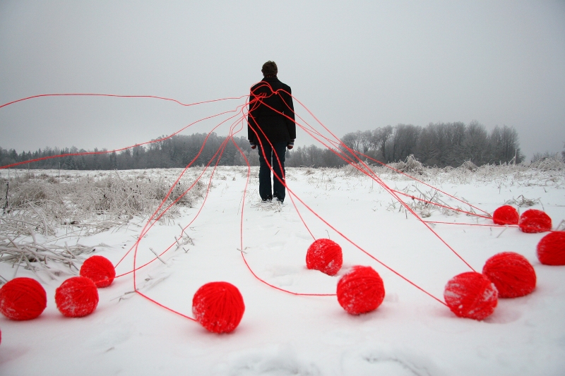 Laura Feldberga. Dzijas kamoli, 2008.